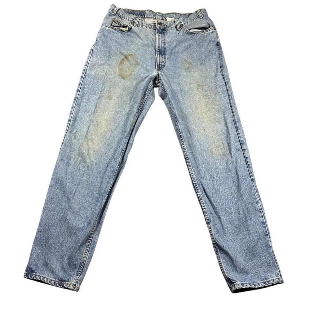 Vintage Levis 560 Orange Tab Jeans Mens 34x30 USA Loose Tapered Light Wash 90s